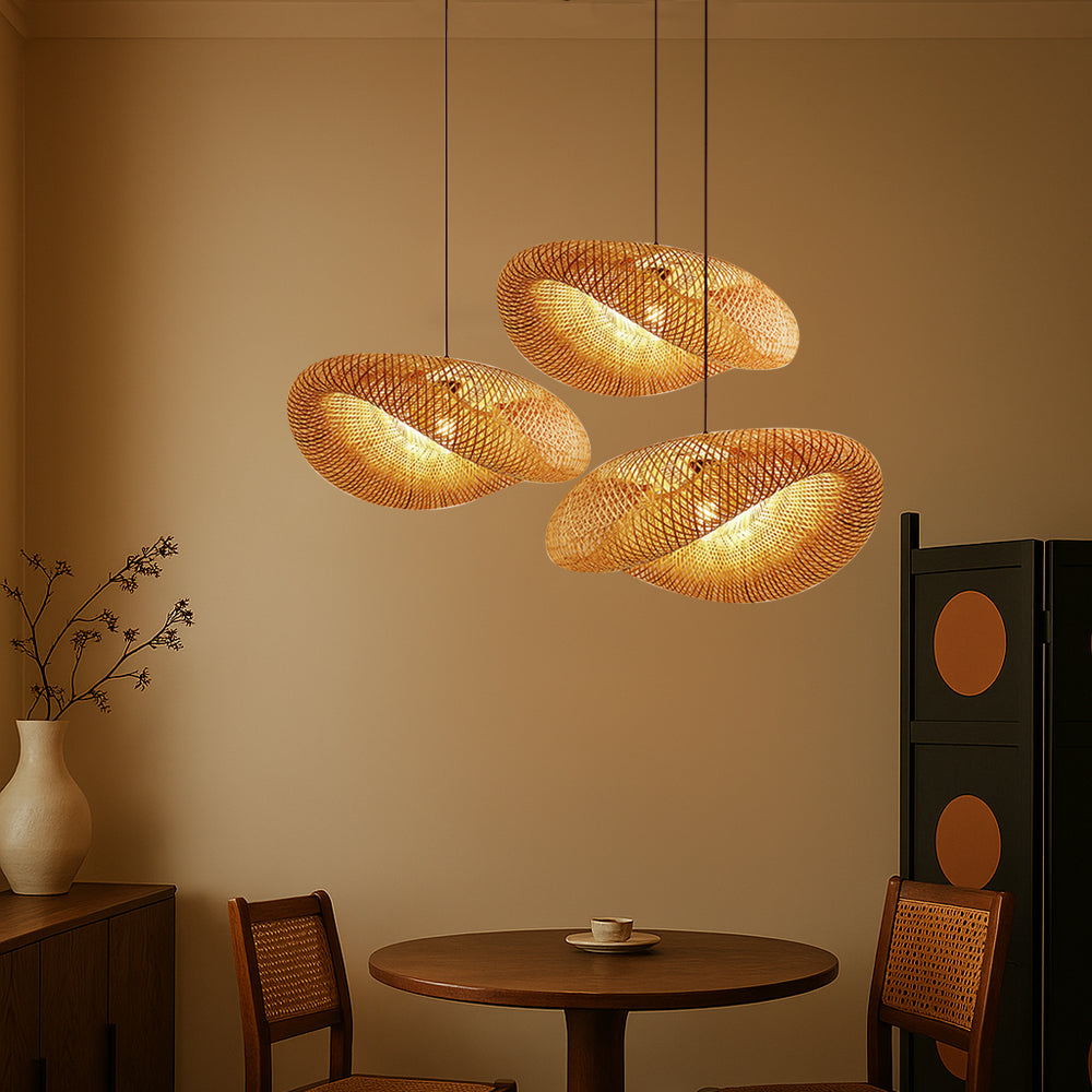 BambuLicht: Bambus Pendelleuchte LED – Natürliche Hängelampe für Esszimmer & Wohnzimmer - Image 3
