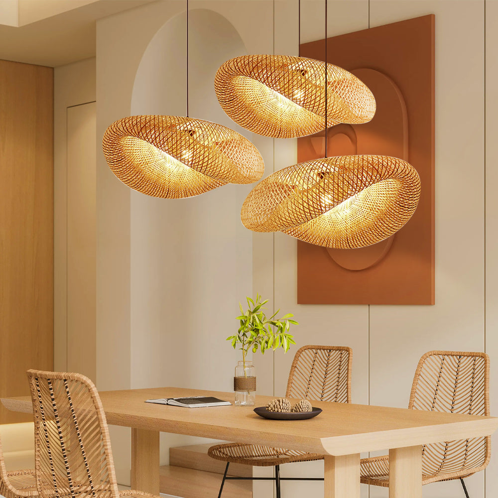 BambuLicht: Bambus Pendelleuchte LED – Natürliche Hängelampe für Esszimmer & Wohnzimmer - Image 4