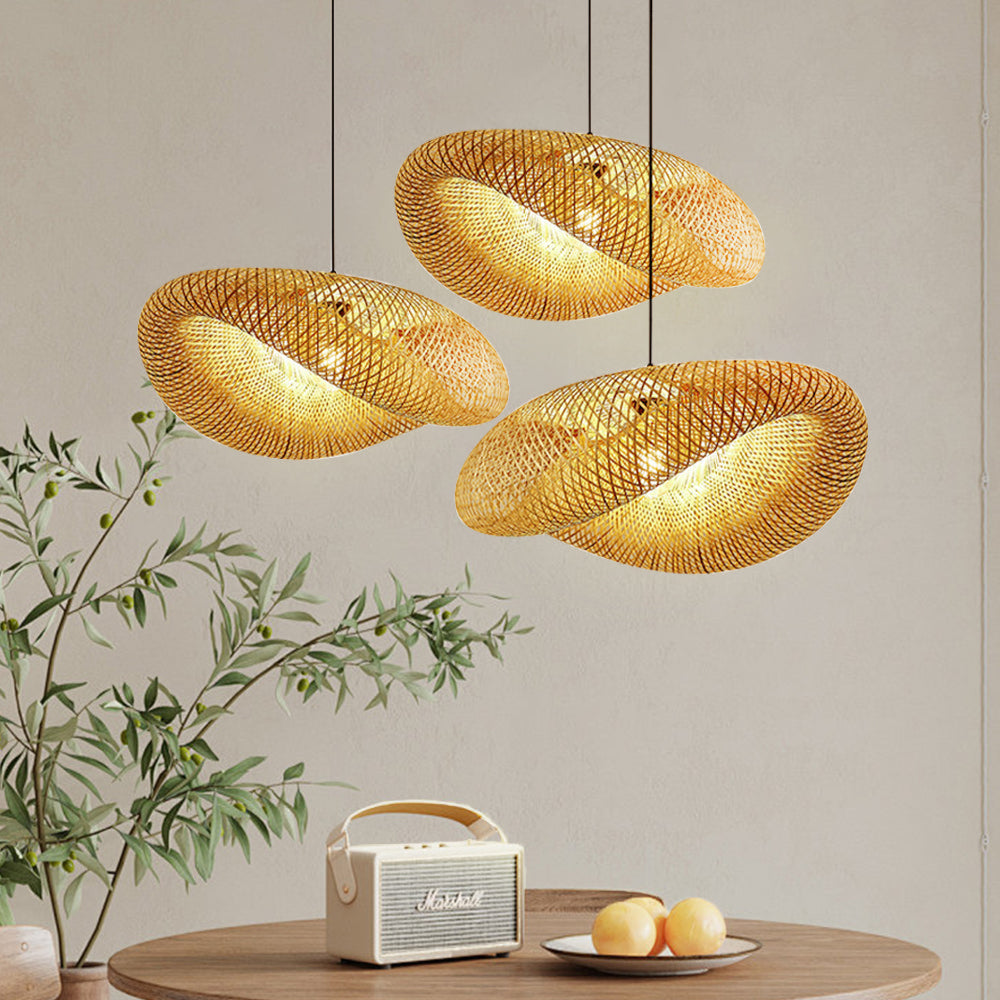 BambuLicht: Bambus Pendelleuchte LED – Natürliche Hängelampe für Esszimmer & Wohnzimmer