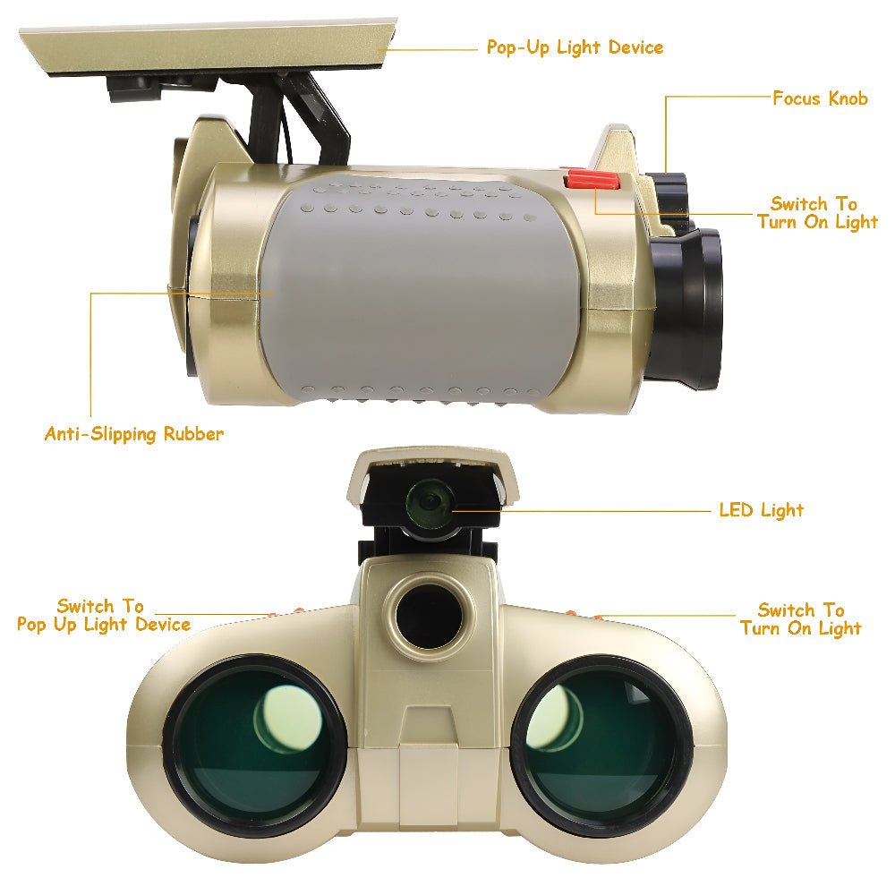 Kids Binoculars Night Vision Outdoor Exploration Adventure Toy - Image 8