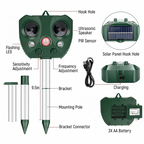 Solar Ultrasonic Bird Repeller Outdoor Garden Yard Pest Control - Image 9