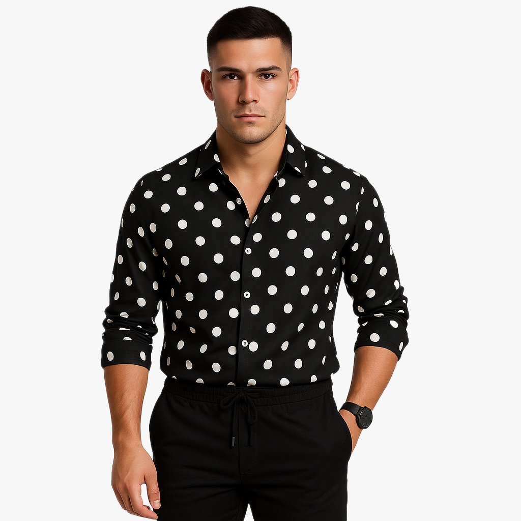 Stylish Polka Dot Shirt for Men