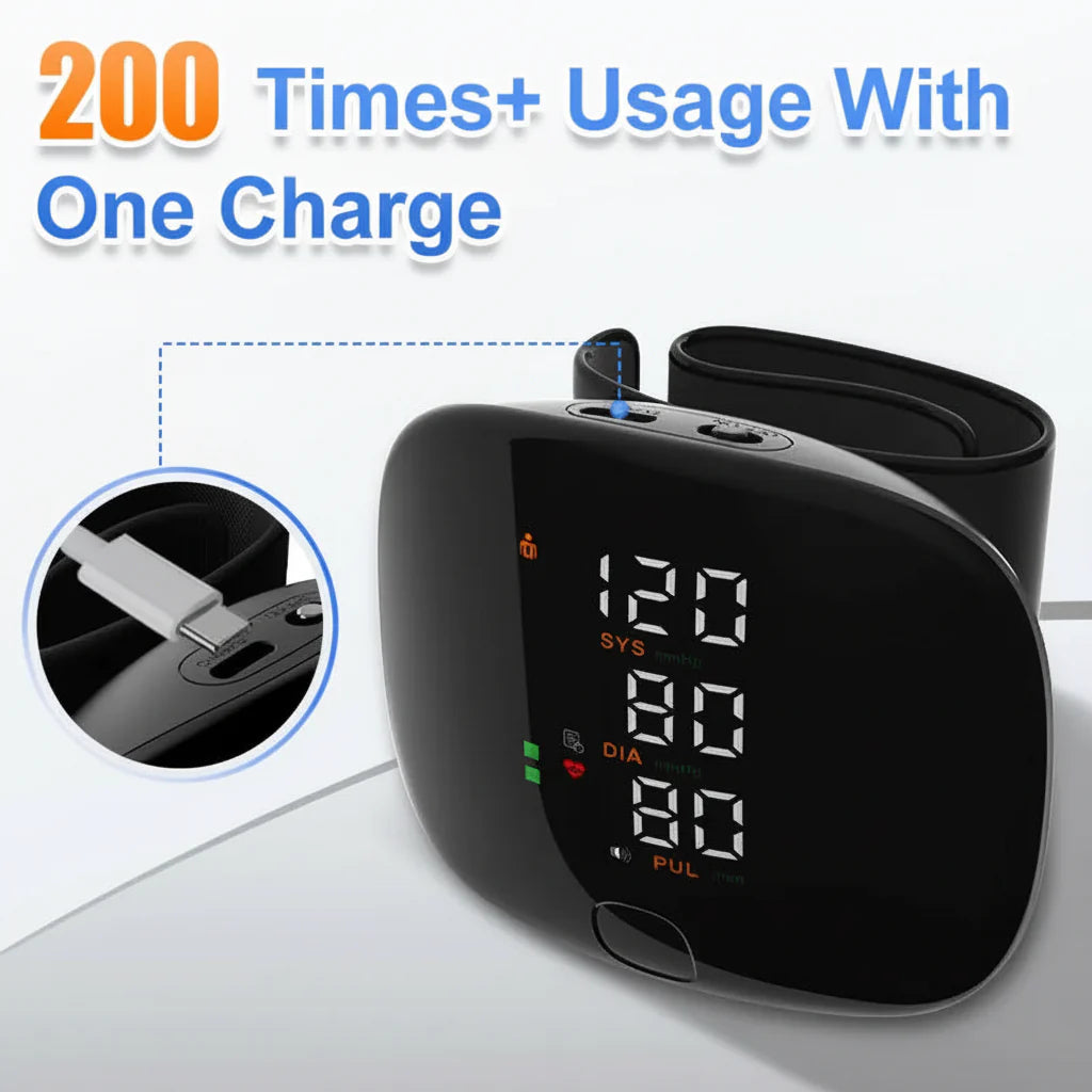Blood Pressure Monitor Wrist Digital Automatic Home Health Tracker - Image 6