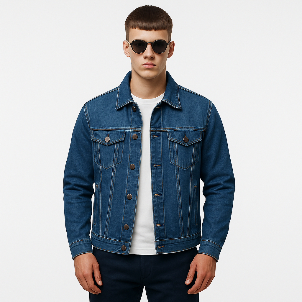 Classic Casual Denim Jacket for Men