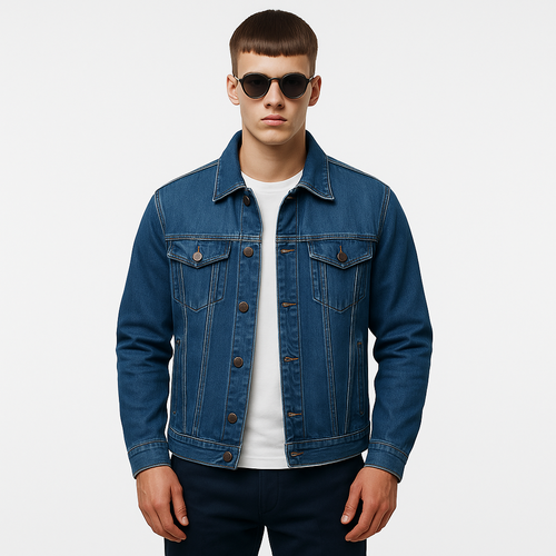 Classic Casual Denim Jacket for Men