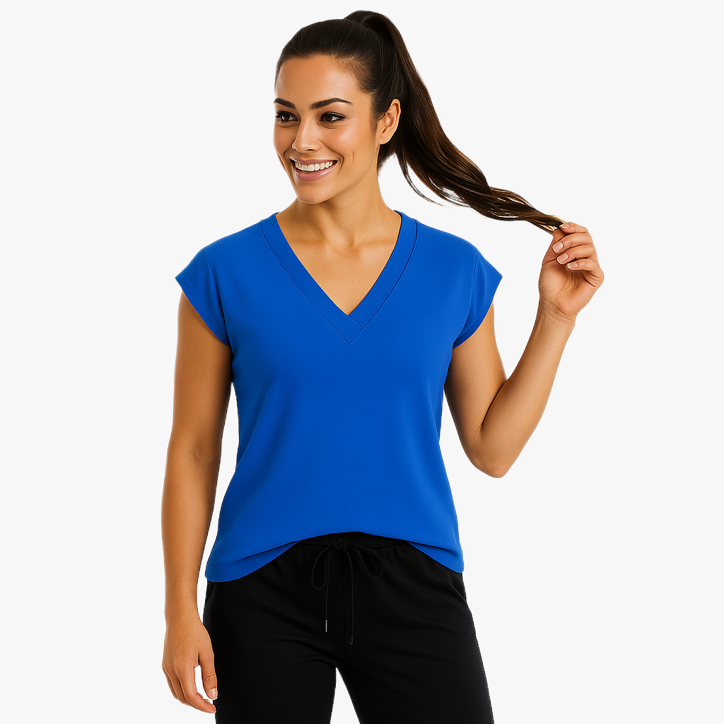 Elegant V-Neck Sleeveless Women's Top