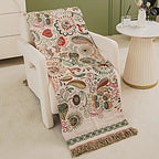 BohoLiva: Boho Baumwoll Decke – Wende Kuscheldecke mit Fransen für Sofa & Bett - Image 5