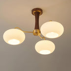 Retro Glass Globe Chandelier Mid-Century Ceiling Light Design