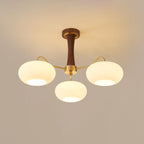 Retro Glass Globe Chandelier Mid-Century Ceiling Light Design