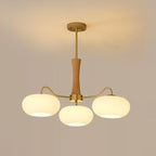 Retro Glass Globe Chandelier Mid-Century Ceiling Light Design
