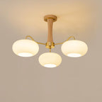 Retro Glass Globe Chandelier Mid-Century Ceiling Light Design
