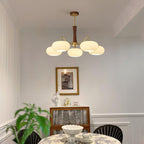Retro Glass Globe Chandelier Mid-Century Ceiling Light Design