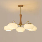 Retro Glass Globe Chandelier Mid-Century Ceiling Light Design