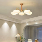 Retro Glass Globe Chandelier Mid-Century Ceiling Light Design