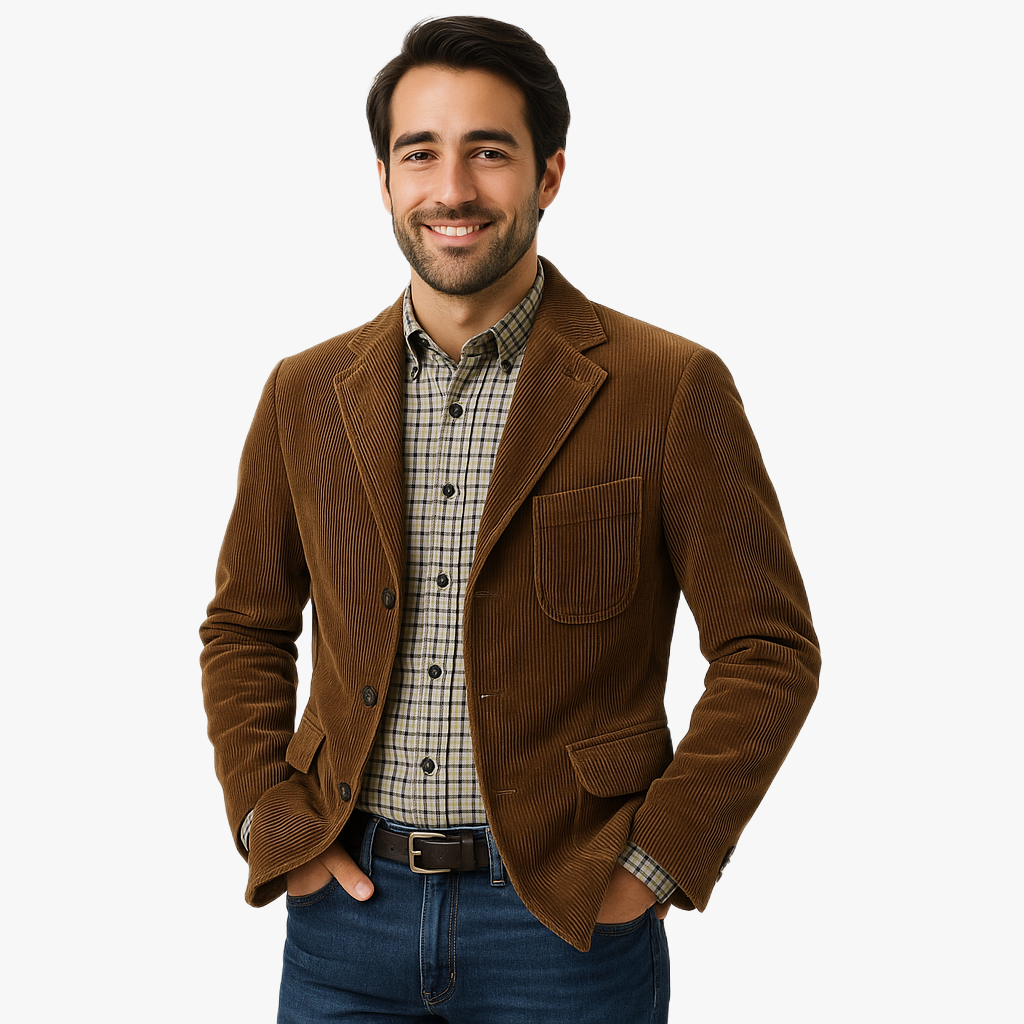 Vintage Inspired Slim Fit Men's Blazer