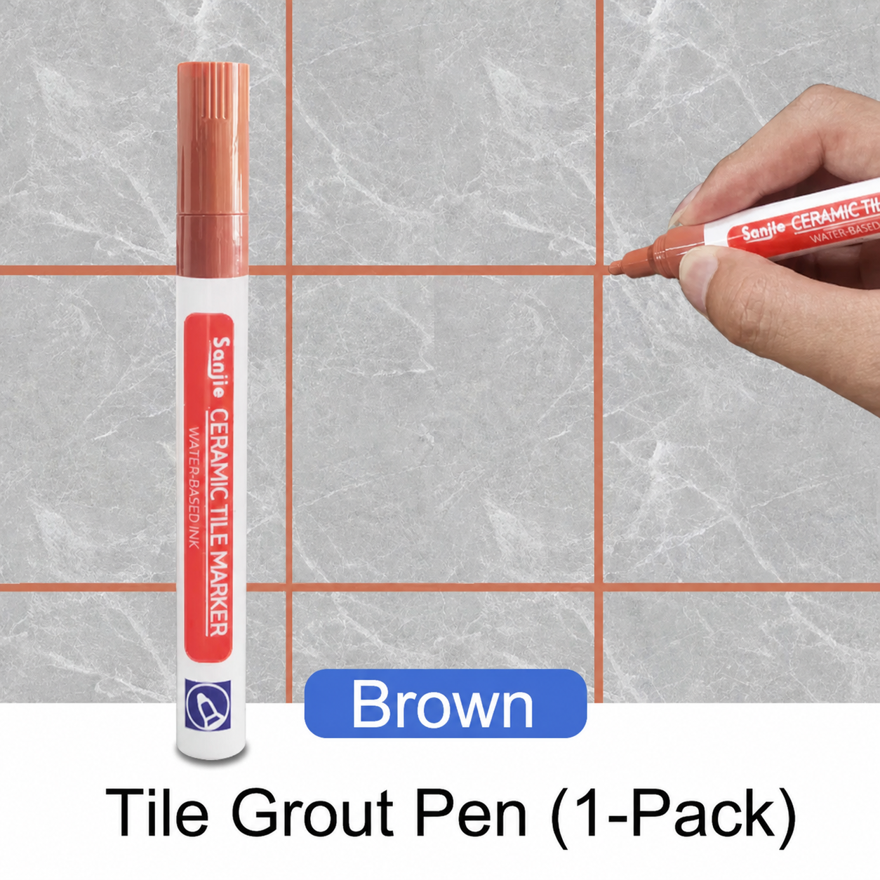 Waterproof Grout Pen White Mold Resistant Tile Marker Restorer