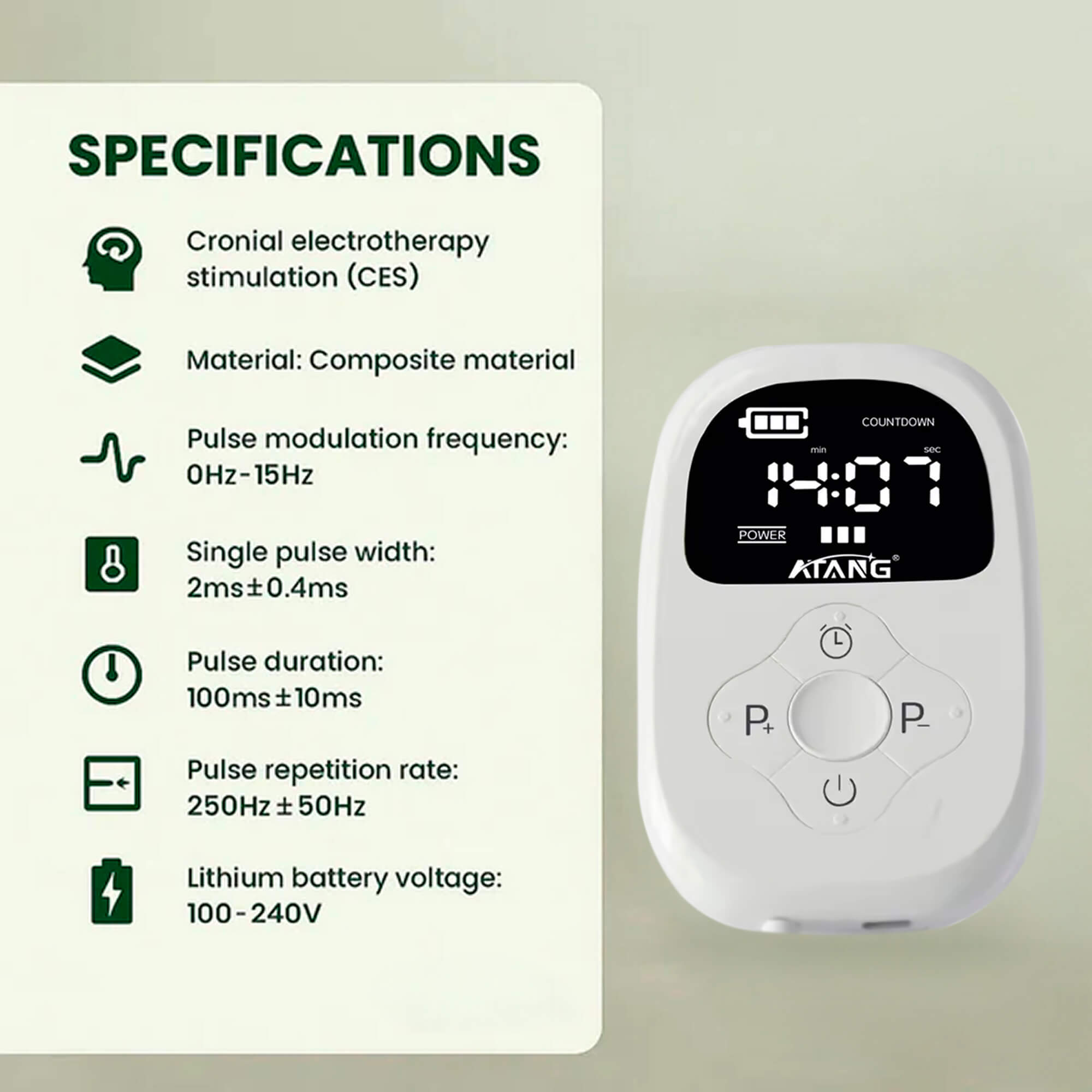CES Therapy Device for Anxiety, Sleep & Pain Relief