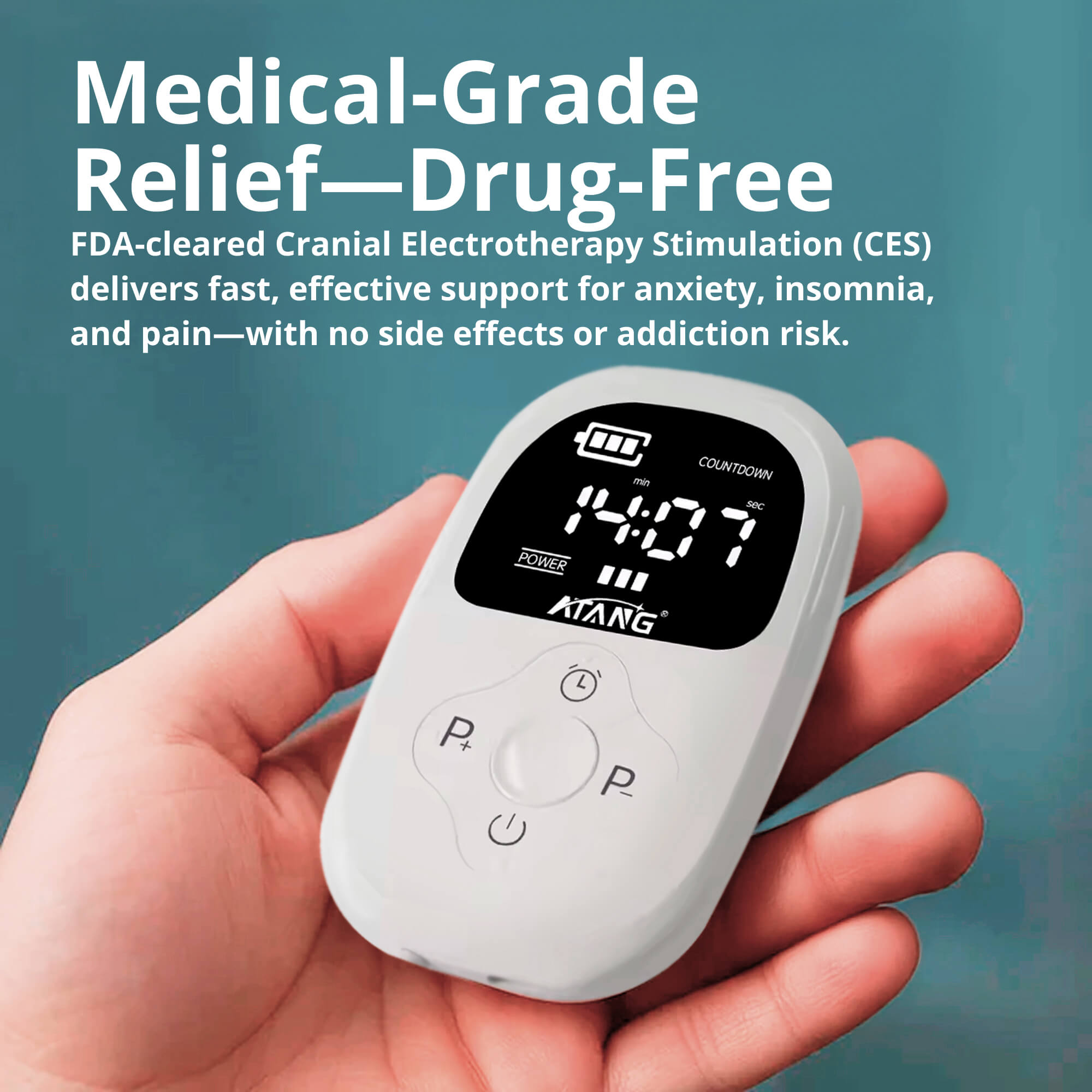 CES Therapy Device for Anxiety, Sleep & Pain Relief