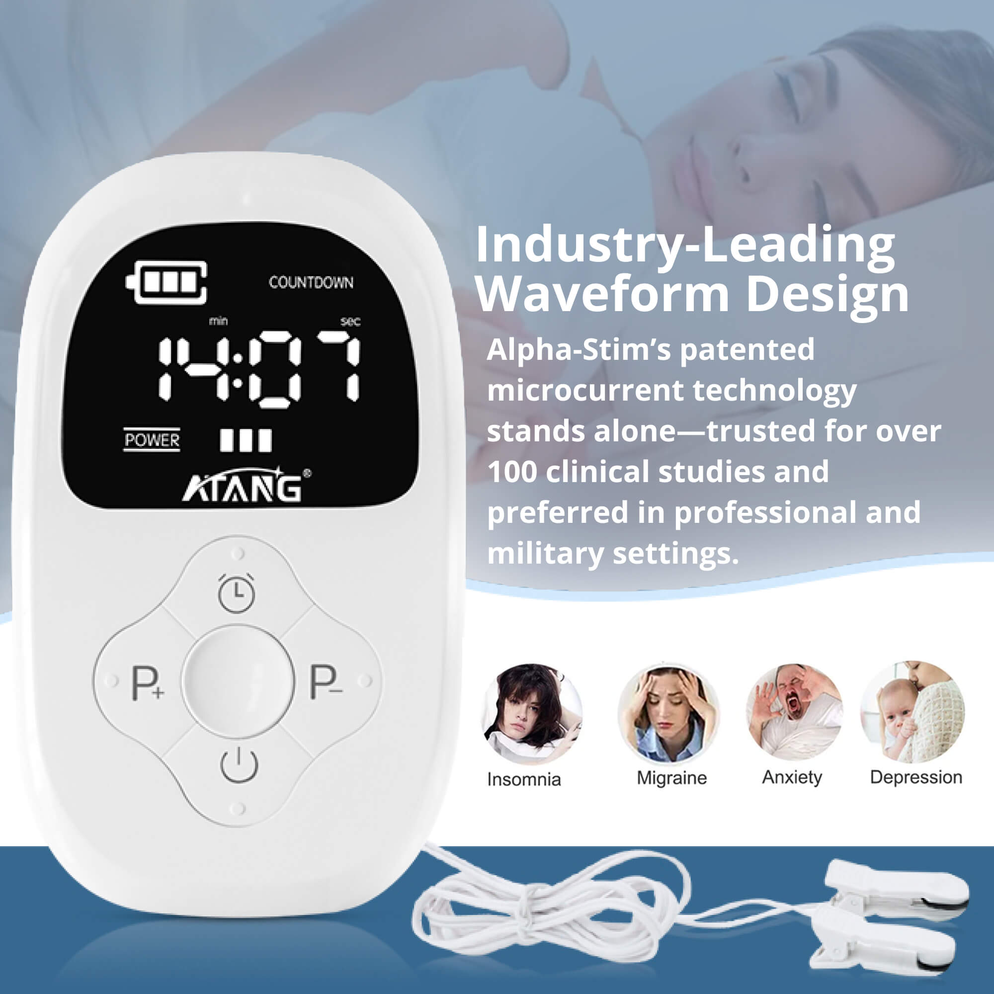 CES Therapy Device for Anxiety, Sleep & Pain Relief