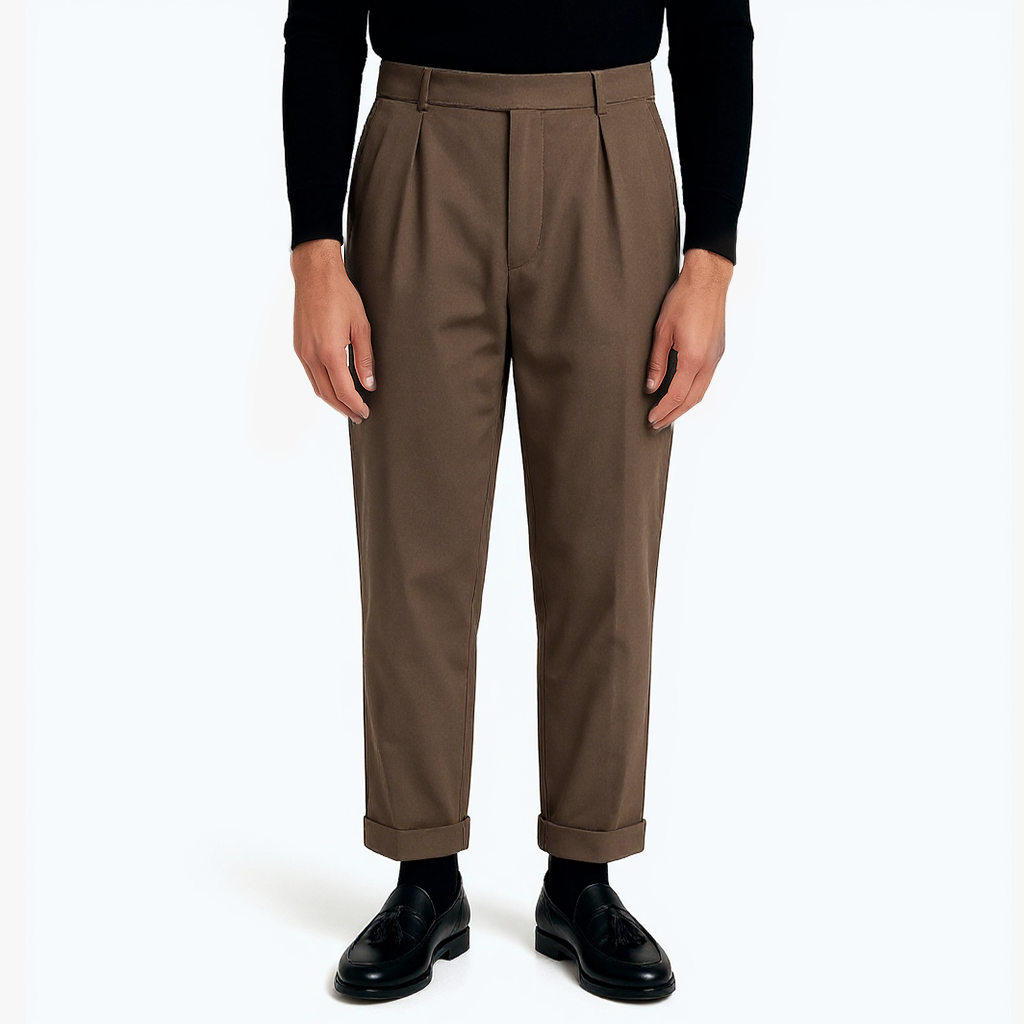 Elegant Folded Trousers for Chic Style