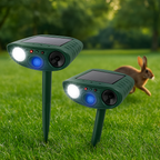 Eco‑Friendly Rabbit Deterrent with Ultrasonic & LED Lights