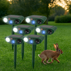 Eco‑Friendly Rabbit Deterrent with Ultrasonic & LED Lights
