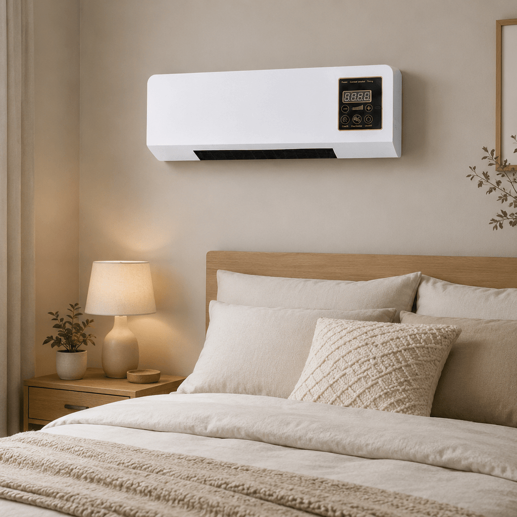 Wall Mounted Heater Fan Combo 2-in-1 Space Saving PTC Ceramic Remote - Image 11