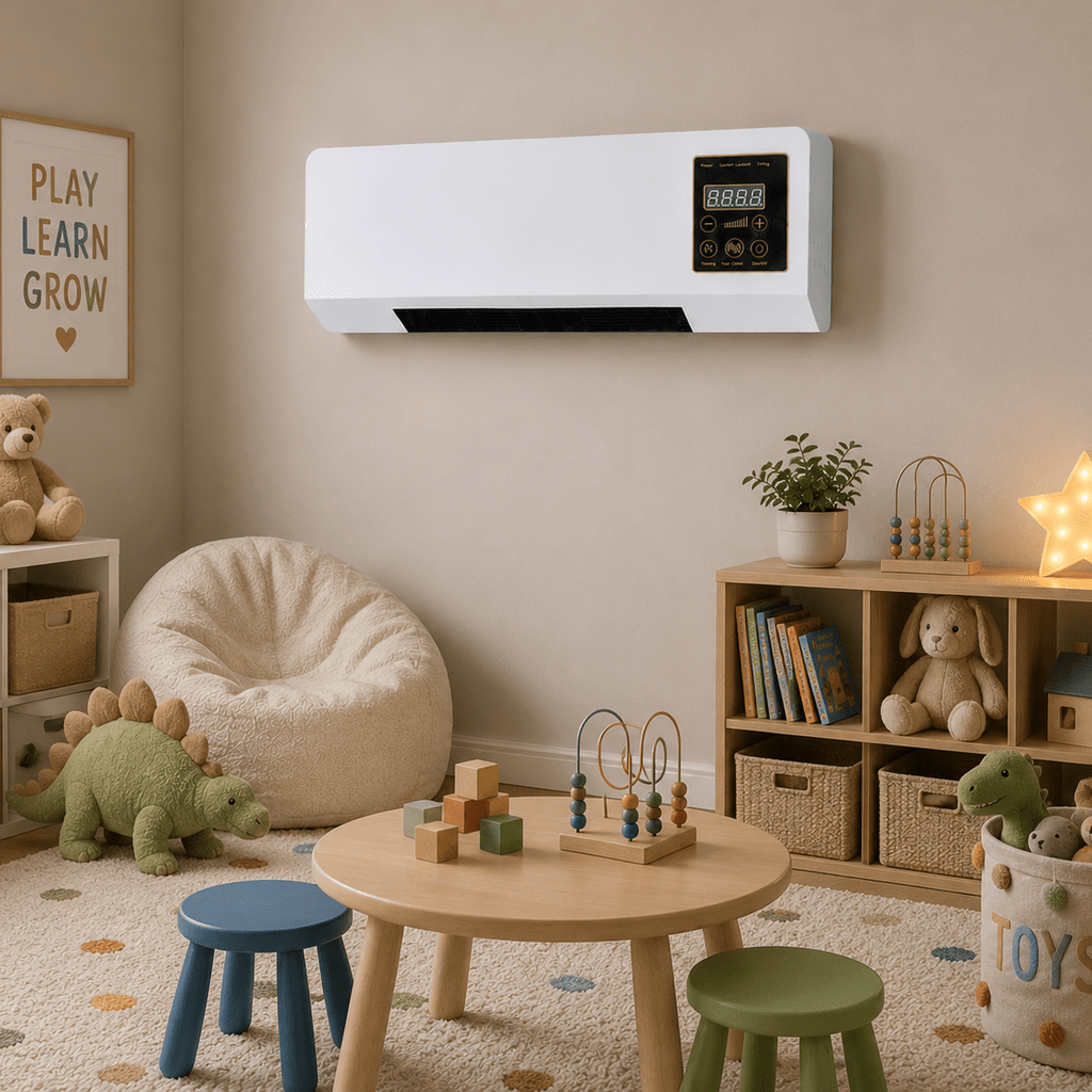 Wall Mounted Heater Fan Combo 2-in-1 Space Saving PTC Ceramic Remote - Image 9