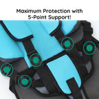 Children Travel Seat Cushion Adjustable Booster Pad for Car Seats