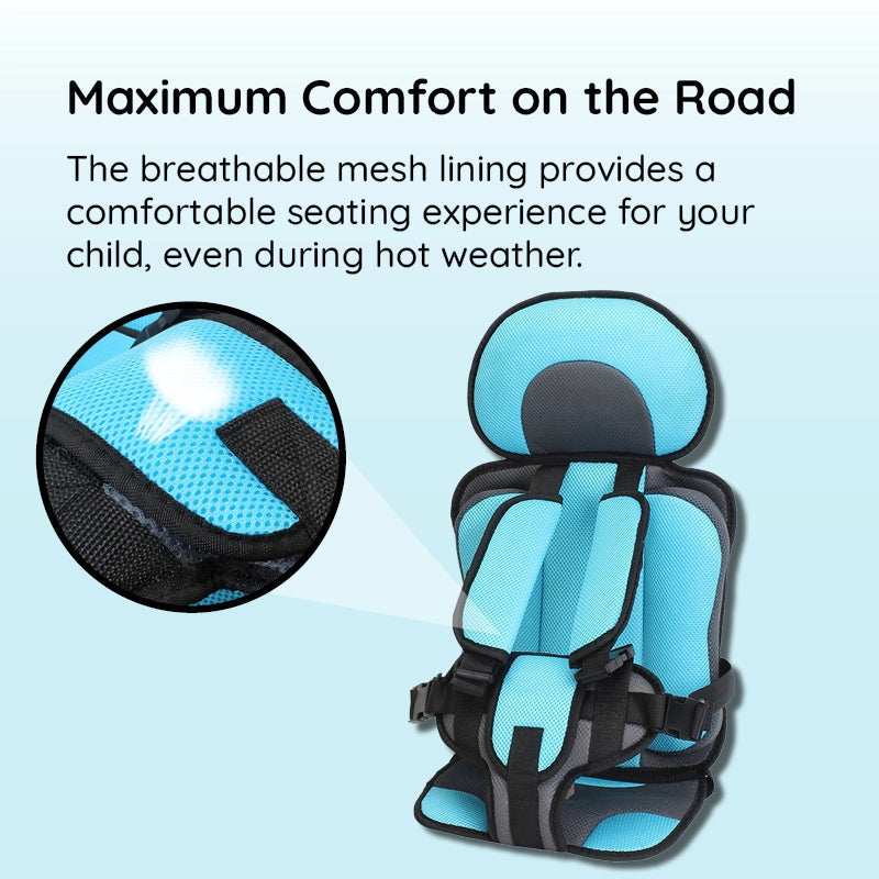 Children Travel Seat Cushion Adjustable Booster Pad for Car Seats