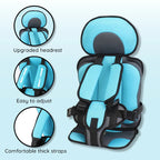 Children Travel Seat Cushion Adjustable Booster Pad for Car Seats