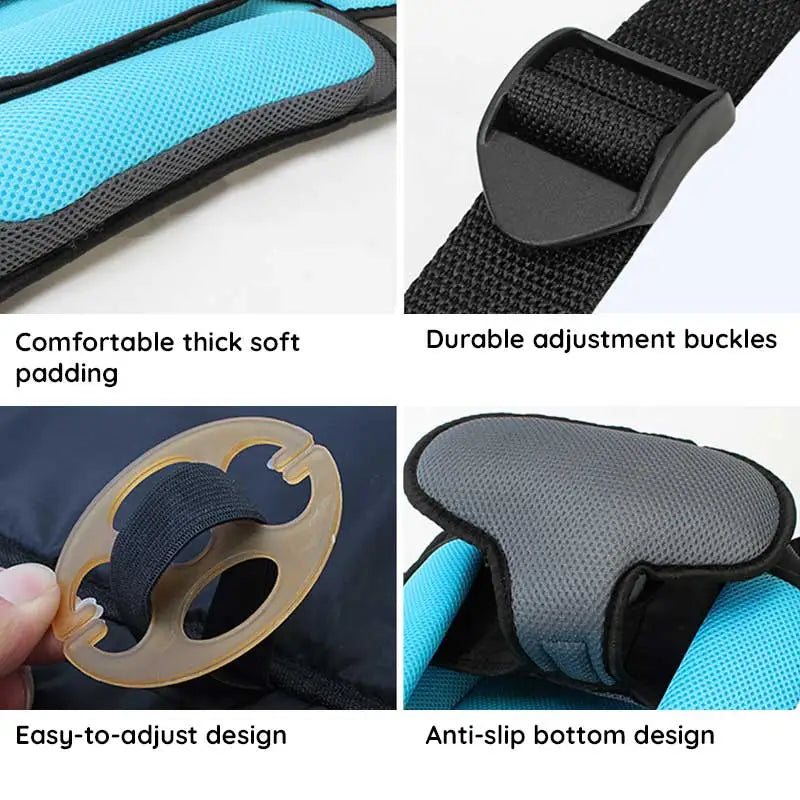 Children Travel Seat Cushion Adjustable Booster Pad for Car Seats