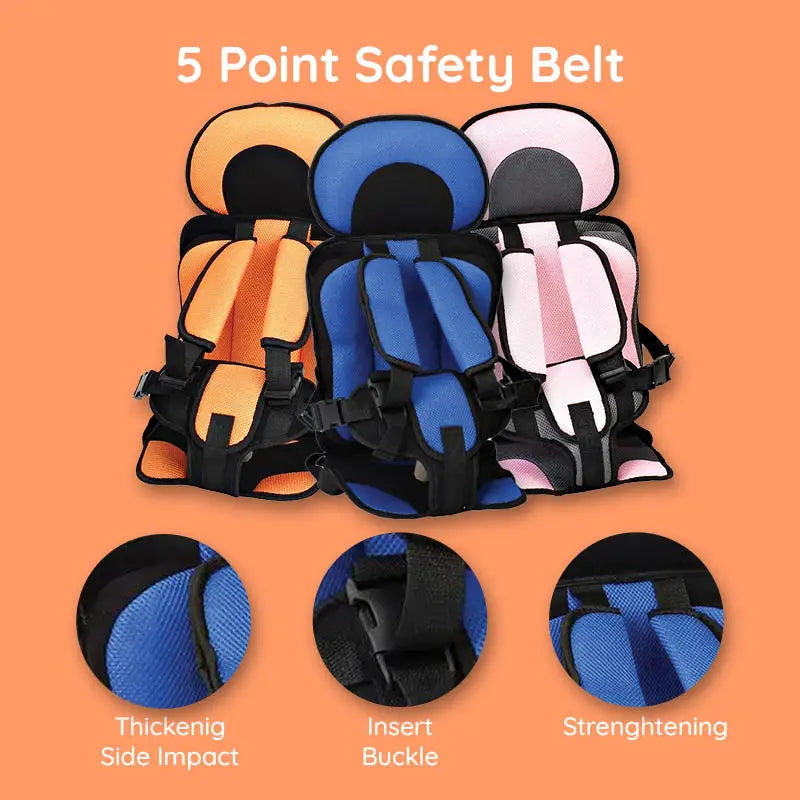 Children Travel Seat Cushion Adjustable Booster Pad for Car Seats