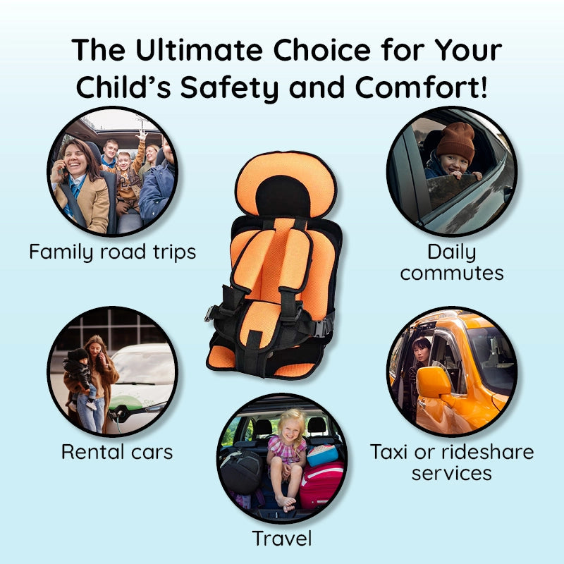 Children Travel Seat Cushion Adjustable Booster Pad for Car Seats