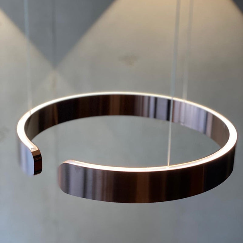CircuLume: Runde LED-Pendelleuchte aus Metall mit modernem Design – für Wohnzimmer & Flur - Image 10