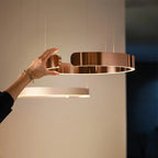 CircuLume: Runde LED-Pendelleuchte aus Metall mit modernem Design – für Wohnzimmer & Flur - Image 12