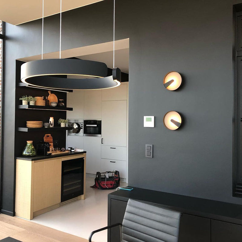 CircuLume: Runde LED-Pendelleuchte aus Metall mit modernem Design – für Wohnzimmer & Flur - Image 2