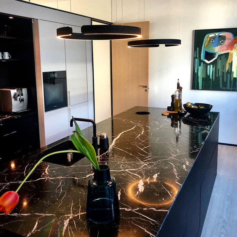 CircuLume: Runde LED-Pendelleuchte aus Metall mit modernem Design – für Wohnzimmer & Flur - Image 6