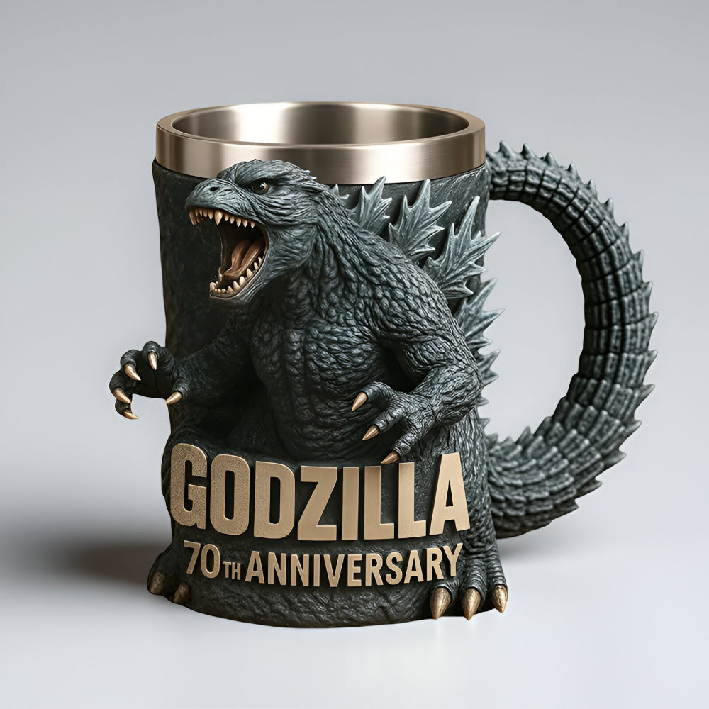 3D Sculpted Monster Ceramic Coffee Mug - Image 3