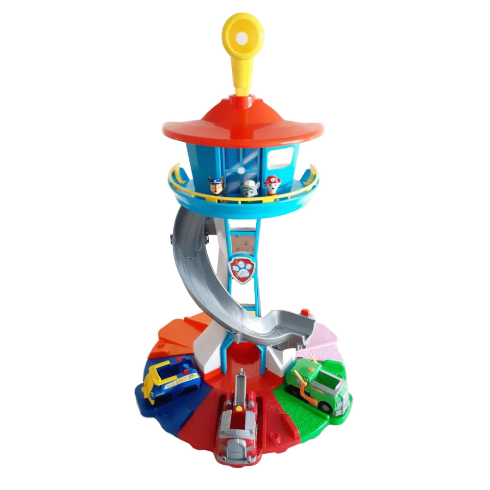 Toy Car Playset Kids Slide Tower Rescue Activity Set - Image 2