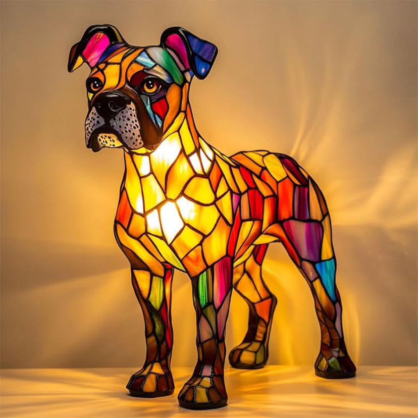 CompanionLight: Künstlerische LED Tischlampe mit beliebten Hunderassen & USB-Anschluss – für Regal & Nachttisch - Image 7