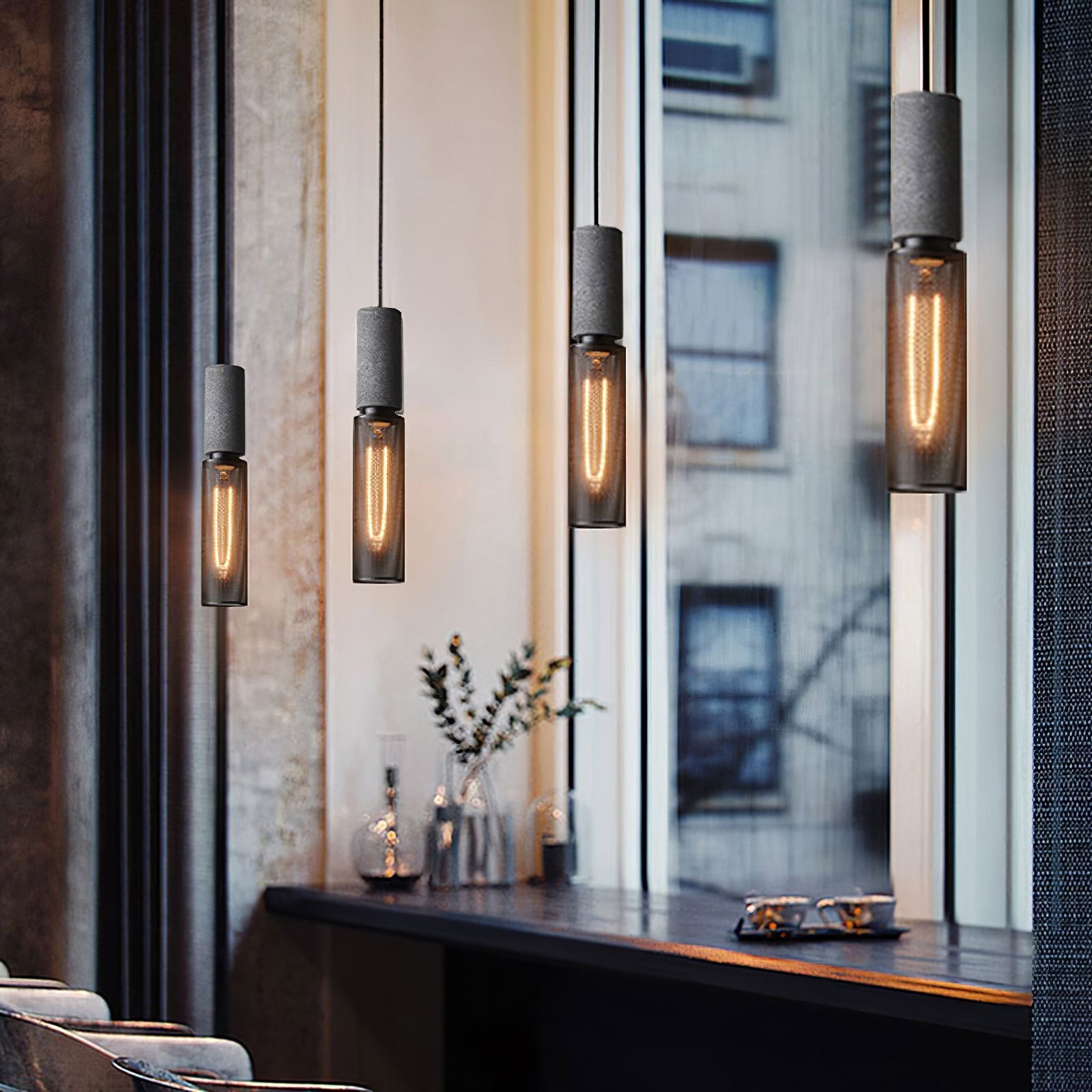 Minimalist Industrial Cylindrical Design Ceiling Pendant Light