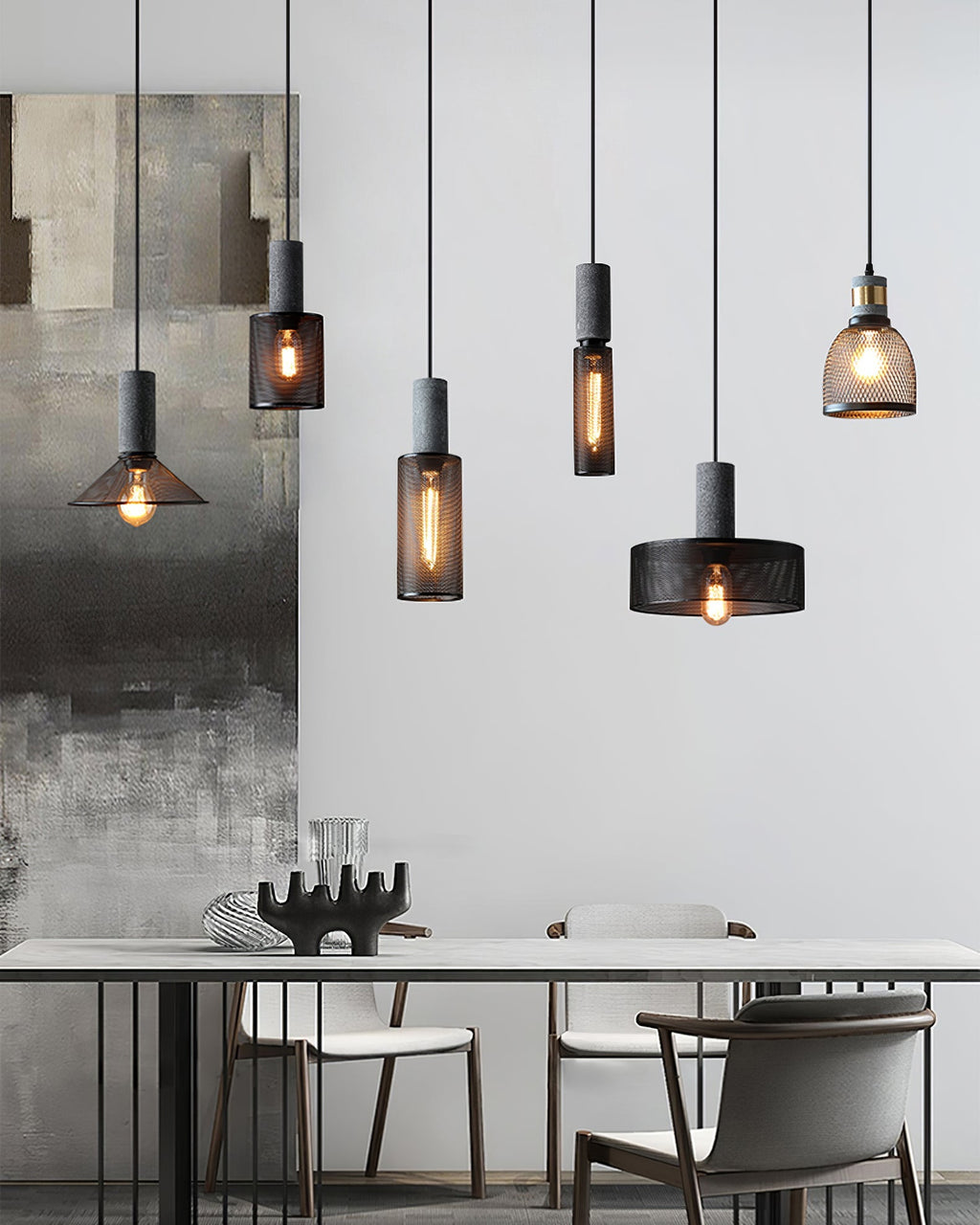 Contemporary Cylinder Pendant Light Clean Minimalist Style