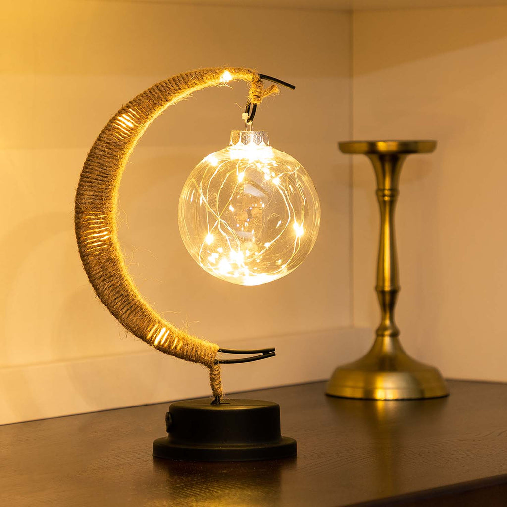 Moon Sphere Table Lamp Warm Ambient Decorative Light