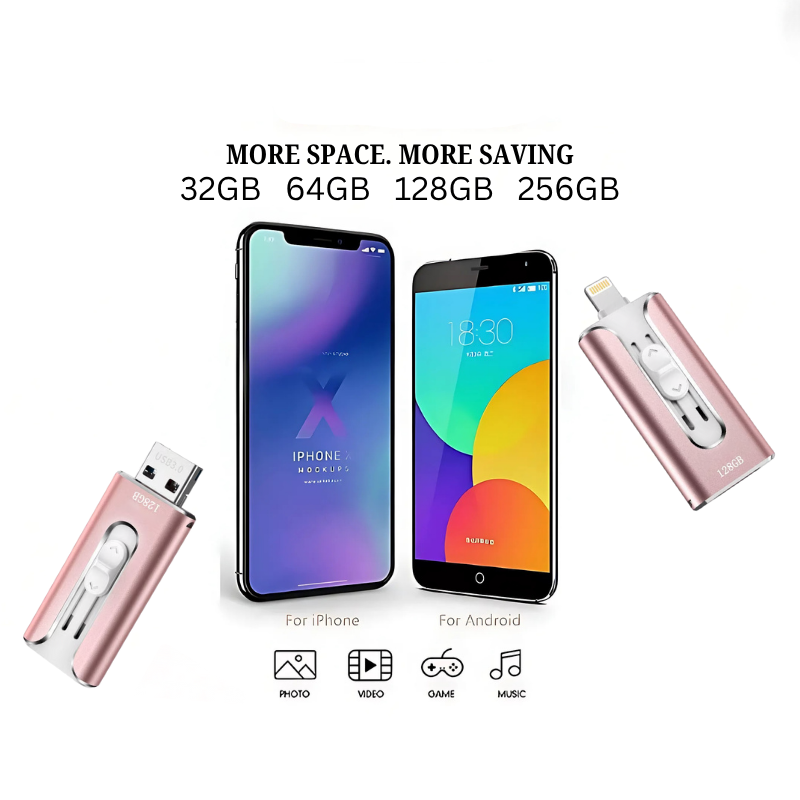 USB Flash Drive for iPhone Android Photo Backup - Image 5