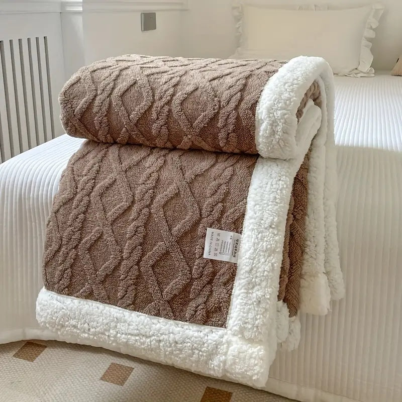 CozySherpa: Kuscheldecke aus Sherpa Fleece – Weiche Wohnzimmer Decke für Sofa & Bett - Image 5