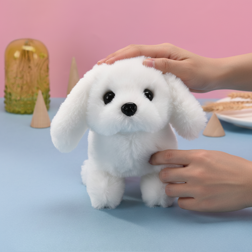 Interactive Puppy Toy Walking Barking Realistic Plush Dog - Image 2