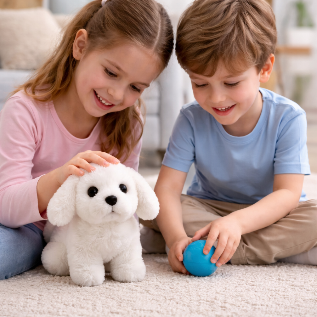 Interactive Puppy Toy Walking Barking Realistic Plush Dog - Image 5