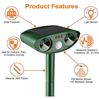 Eco‑Friendly Rabbit Deterrent with Ultrasonic & LED Lights