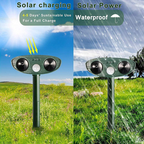 Eco‑Friendly Rabbit Deterrent with Ultrasonic & LED Lights